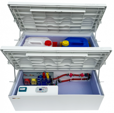 Preview: Dosiertreppe signalweiß RAL9003, inkl. WPD-A4 mini pH/Redox Preview: Dosiertreppe signalweiß RAL9003, inkl. WPD-A4 mini pH/Redox